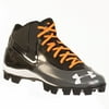 UNDER ARMOUR IGNITE MID RM CC JR YOUTH BASEBALL CLEATS BLK / GREY / WHT 3.5Y