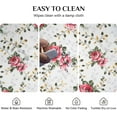 thumbnail image 6 of Oval Tablecloth 60 x 84 Inch, Red Flower Tablecloth for Oval Table, Fabric Wrinkle Free Washable Waterproof Floral Tablecloth Oval Table Cloth for Dining Room Table, 6 of 6