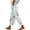 Mint Green, variant on Plus Size Casual Printed Pants, Drawstring High Elastic Waisted Pants for Women with Pockets, Loose Fit Comfy Lounge Trousers, S-3X