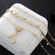 thumbnail image 4 of Fiudx Tobilleras Doradas, Conjunto de Joyas de Aleación Ligera, Dije Playero de Color Duradero, Accesorio Versátil para Uso Diario, Accesorio de Moda para Mujer, 30 Estilos Únicos Incluidos, 4 of 7