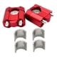 thumbnail image 5 of Elevadores de manillar genéricos para motocicleta, abrazaderas de repuesto ergonómicas. Rojo, 5 of 9