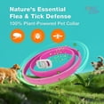 thumbnail image 2 of ZingZap Flea & Tick Collar 2-Pack Pink, Protects from Biting Insects, Adjustable Fits Both Dogs & Cats, Built-in Plant Based Formula, Slow-Release Lasting Protection, Waterproof, 2 of 6