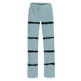 thumbnail image 3 of breaise Wide Leg Pants for Girls Baggy Casual Palazzo Pants Stripe Lounge Trousers with Pockets, 3 of 8