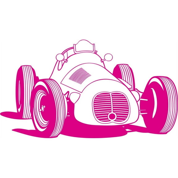 Custom Wall Decal Race Car - Kids Boys BedRoom Sticker Vinyl Wall 12 X 30"