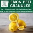 thumbnail image 3 of SPICES VILLAGE Dried Lemon Peel Zest (4 Oz) - 100% Natural, Lemon Peel Granules, Citrus Lemonum, Great for Cooking, Baking and Tea - KOSHER, Gluten-FREE, Non-GMO, Resealable Bulk Bag, 3 of 6