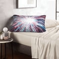 thumbnail image 6 of Gukieu Blue Swirl Fireworks Print Plush Pillow Cover, Hidden Zipper Pillow Protector without Pillow Core, Suitable for Bedroom, Office, Car Decoration-16"x24", 6 of 6