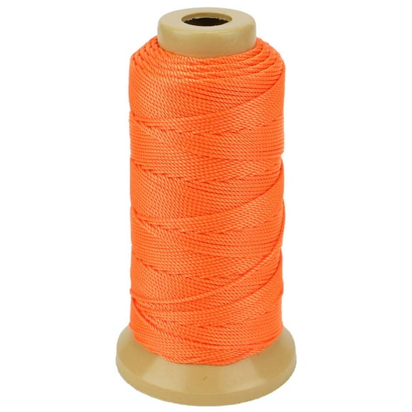 Twisted Nylon Line Twine String Cord For Gardening Marking Diy Projects Crafting Masonry (Orange, 1.5Mm-328 Feet)