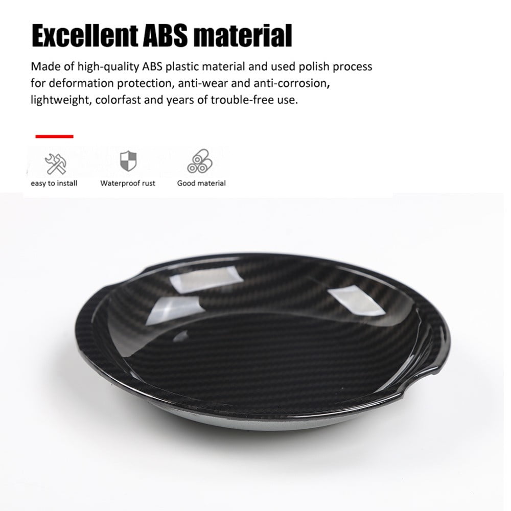 5PCS Carbon Fiber pattern ABS Car Exterior Side Tailgate Door Handle Bowl Panel Cover scratch-resistant Trim For Jeep Wrangler JK 2007-2017