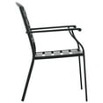 thumbnail image 5 of vidaXL Stackable Patio Chairs Outdoor Seating Stacking Dining Chair Steel Black, 5 of 7