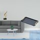 thumbnail image 2 of Centro de mesa con escultura de nota musical de resina, con bandeja rectangular decorativa para servir. Ideal para escritorio, chimenea, bar, pasteles, 2 of 8