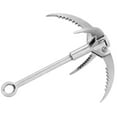 thumbnail image 2 of Stainless Steel Folding Grappling Hook, Strong Grip Strength, Convenient Carrying for Climbing, Adventure, 2 of 8