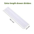 thumbnail image 6 of Gemdeck Drawer Divider Adjustable Drawer Dividers Storage Organizers, 8 Packs, White, 6 of 6
