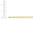thumbnail image 5 of Floreo 14k Yellow Gold (3mm, 4mm, 4.5mm, 6mm) Flexible Shiny Herringbone Necklace, 5 of 5