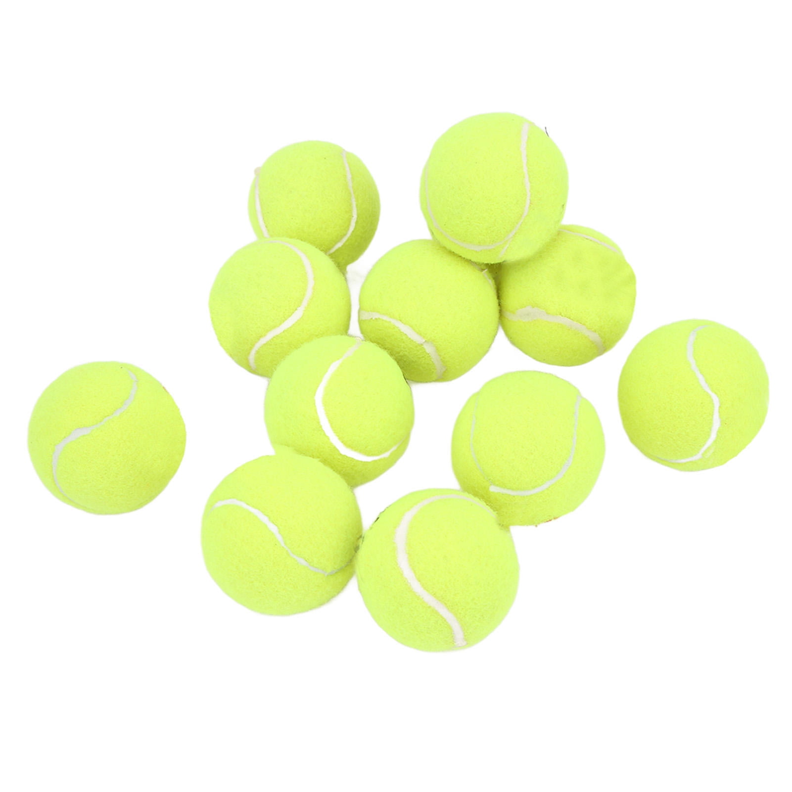 Suodoka 12‑Pack High‑Resilience Cashmere‑Rubber Tennis Balls – Soft, Elastic, Waterproof, Ideal for Kids & Beginners, Includes Storage Bag
