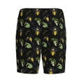 thumbnail image 5 of Gaeub Bee Floral Printed Men's Short Pajama Pants, Lightweight Lounge & Sleep Bottoms Keep You Cool - Large, 5 of 9