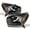 Black Housing, variant on AKKON - For 2001-2003 Toyota RAV4 Clear Headlights Head Lamps Driver and Passenger Side Replacement Pair