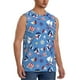 thumbnail image 2 of Fotbe Colorful Sailing Ship Men's Camiseta sin Mangas Estampada para Hombres, Playera Casual para Gimnasio, Entrenamiento, Playa-XX-Large, 2 of 7