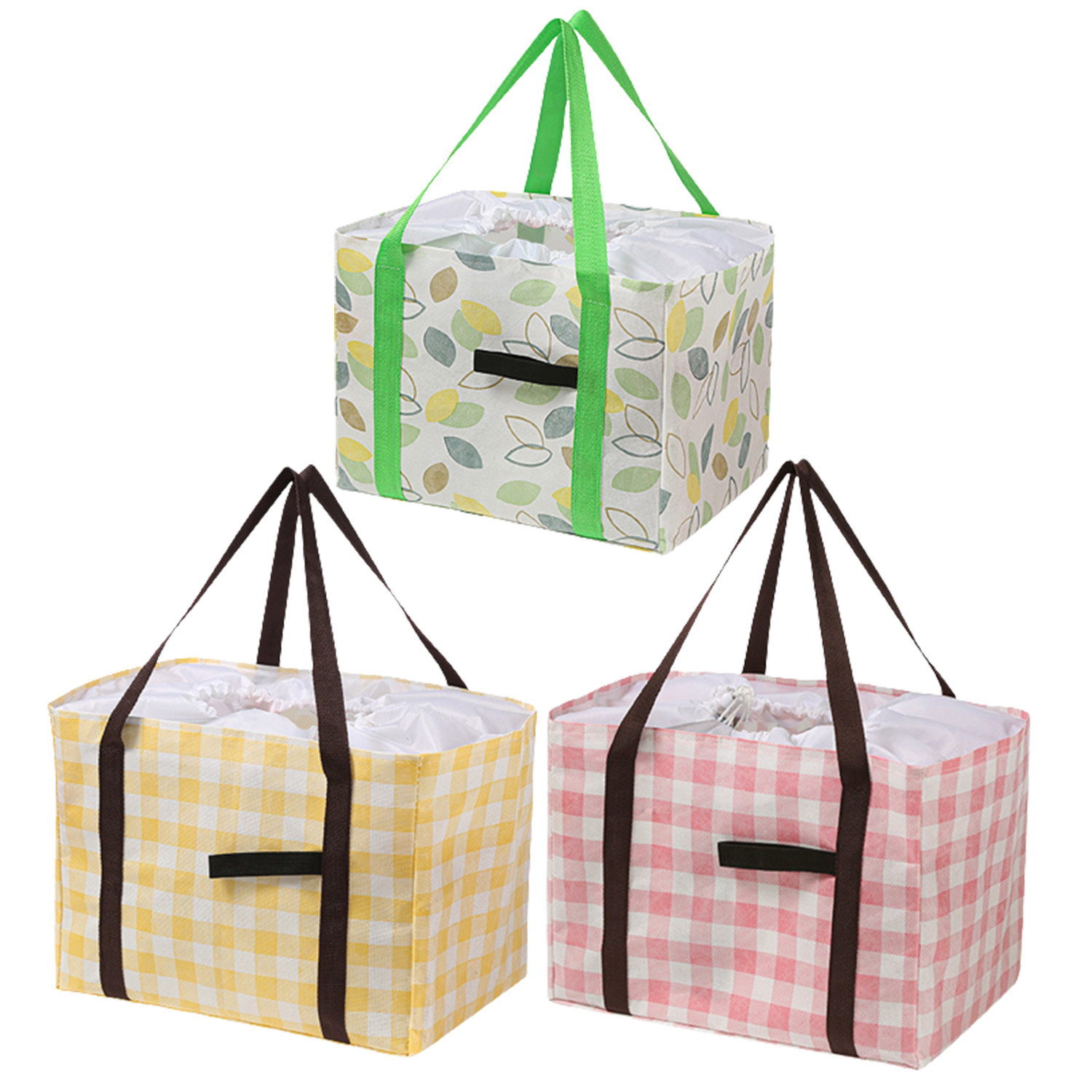 Picnic Bag Set, Artiflr 3pcs Outdoor Camping Folding Large Utility