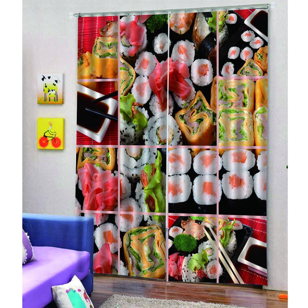 3D Window Mural Photo Printing Curtain Black Leopard Blockout Drapes Fabric 170 