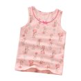 thumbnail image 2 of Spazoro Little Girls Tank Tops Undershirts, Floral Print Sleeveless Breathable Summer Camisole for Kids Girls Boys Pink Size 1 Tear, 2 of 8
