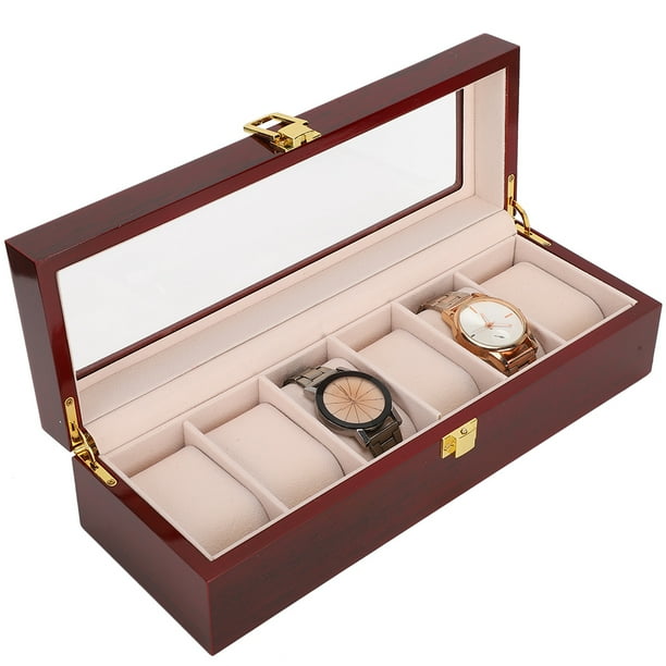 Red Color Watch Box Watch Display Box Jewelry For Watch Walmart