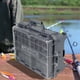 thumbnail image 4 of Caja de aparejos de pesca, caja de almacenamiento de señuelos de pesca con tapa transparente y bandeja extraíble con asa, 4 of 8