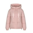 thumbnail image 5 of yoeyez Clearance-Sale Winter Coat for Woman Hooded Quilted Mid-Length Puffer Jacket Padded Warm Thickened Down Jacket Lightweight Zip Up Casual Parka Coat, 5 of 6