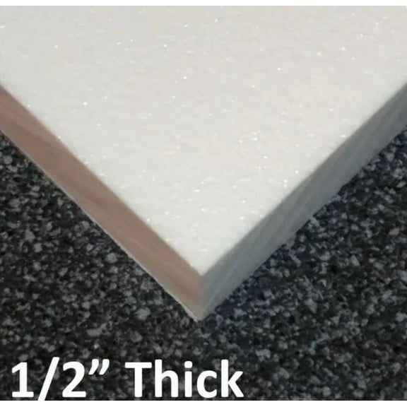 MARINE BOARD HDPE HIGH DENSITY POLYETHYLENE WHITE 1/2" THICK 24" x 24"