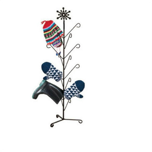 Village Wrought Iron MD-S-8-85 Snowflake Deluxe Mitten Dryer Stand