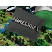 Minecraft Day & Night 7 piece Queen Bed Set with Sham, 100% Microfiber, Gaming Bedding
