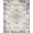 Ivory Grey, Pattern 1, variant on Design&I 8'x10' Washable Area Rug Extra Large Skid-Resistant Low Profile Beige Vintage Grey Scroll Border Distressed Taupe Textured That for Living Room, Family