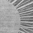 thumbnail image 4 of HomeRoots 655368 3 x 5 ft. Charcoal & Silver Abstract Transitional Washable Machine Made Rectangle Area Rug with UV Protection, 4 of 9