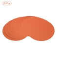thumbnail image 3 of Unique Bargains 9.8-inch Round Cardboard Paper, 25 Pcs Blank Disc Circles Slices for Party Decorations DIY Craft, Orange, 3 of 5