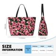 thumbnail image 4 of Disketp Trendy Floral Bolsa de Playa de Gran Capacidad, Bolso Impermeable y a Prueba de Arena para Mujer, Ideal para Playa, Piscina y Natación, 4 of 7