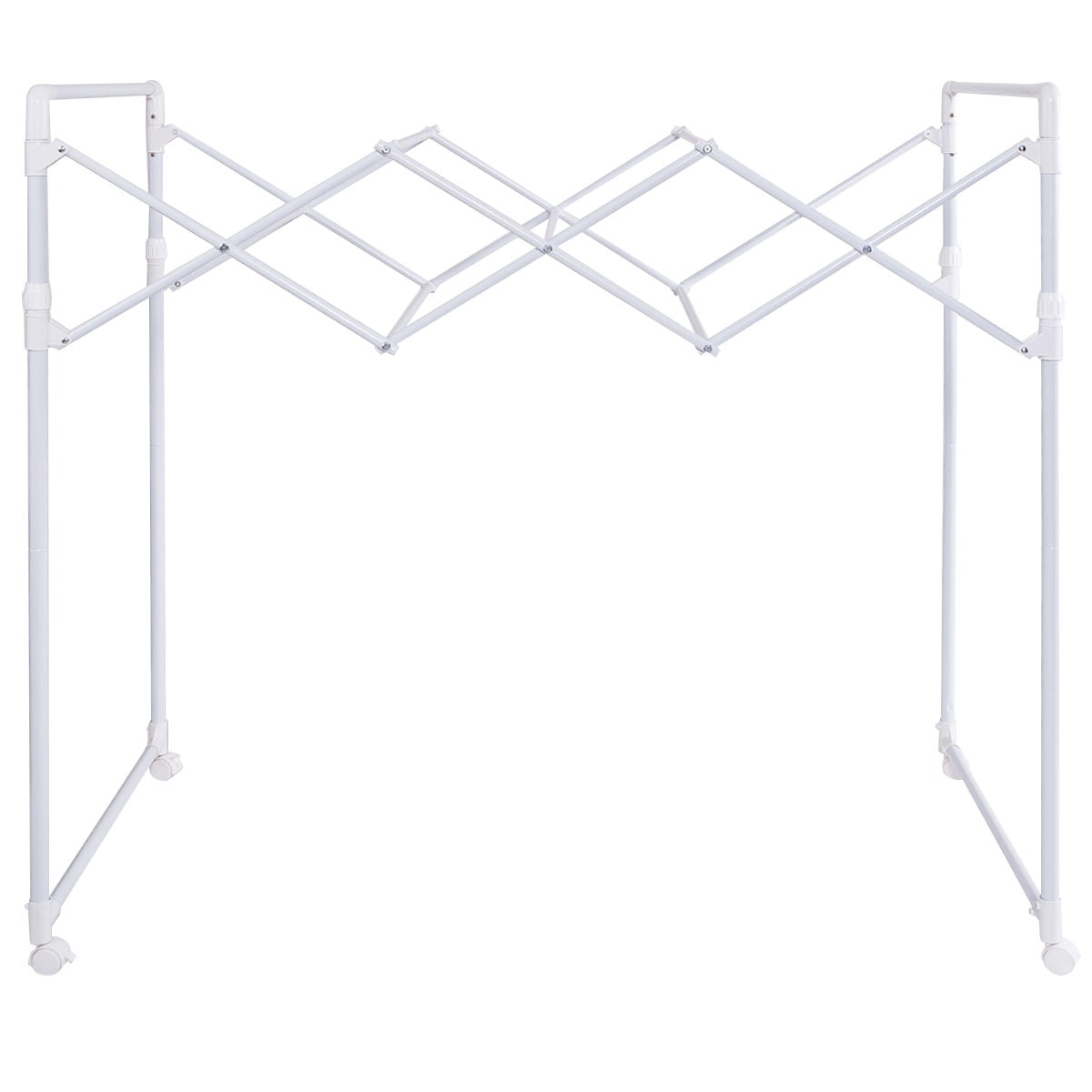 Gymax Heavy Duty Portable Folding Drying Rack Sheet Hanger ...