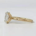 thumbnail image 3 of solitaire jewels 2.5CT Oval Moissanite Solitaire Engagement Ring For Women, 14K Yellow Gold, 3 of 7