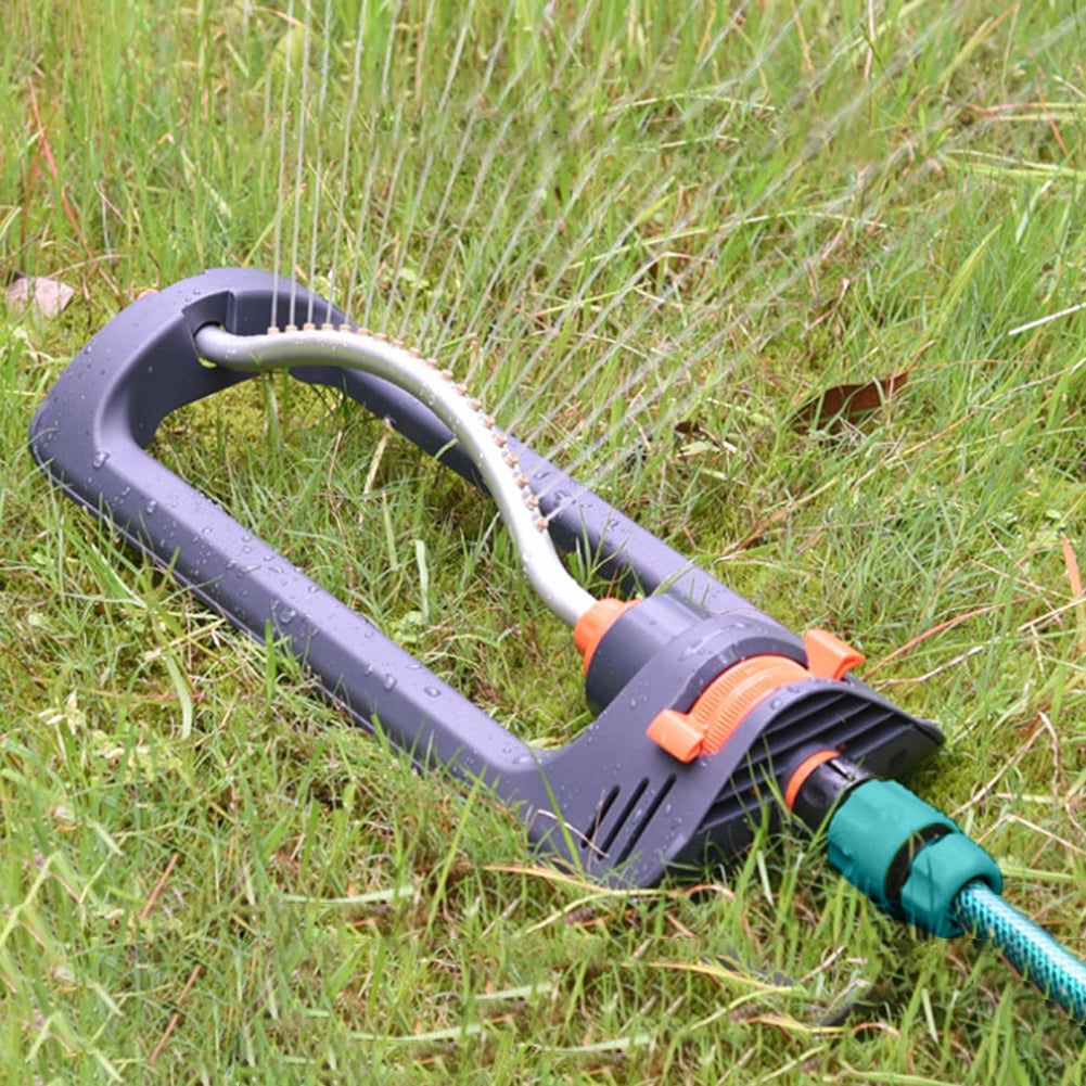 Automatic Oscillation Sprinkler up to 3600 ft² Irrigation Area, Oscillating Sprinkler for Lawn,Plants, Garden (Blue)