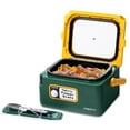 thumbnail image 4 of Presto 8 Quart Nomad Portable Electric Slow Cooker, Locking Lid, Green/Gold, 4 of 11