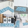 thumbnail image 5 of Light Blue Christmas Snowflake Pattern Kitchen Rugs Sets Of 2,Anti Fatigue Kitchen Mat Rugs Non Slip Washable,Decorative Kitchen Floor Mats for Kitchen,Sink,Laundry,17"x30"+17"x47", 5 of 7