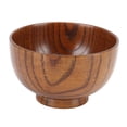 thumbnail image 2 of Japanese Style Wood Bowl, Unique Pattern Multifunctional Wooden Bowl  For Soup For Salad, 2 of 8