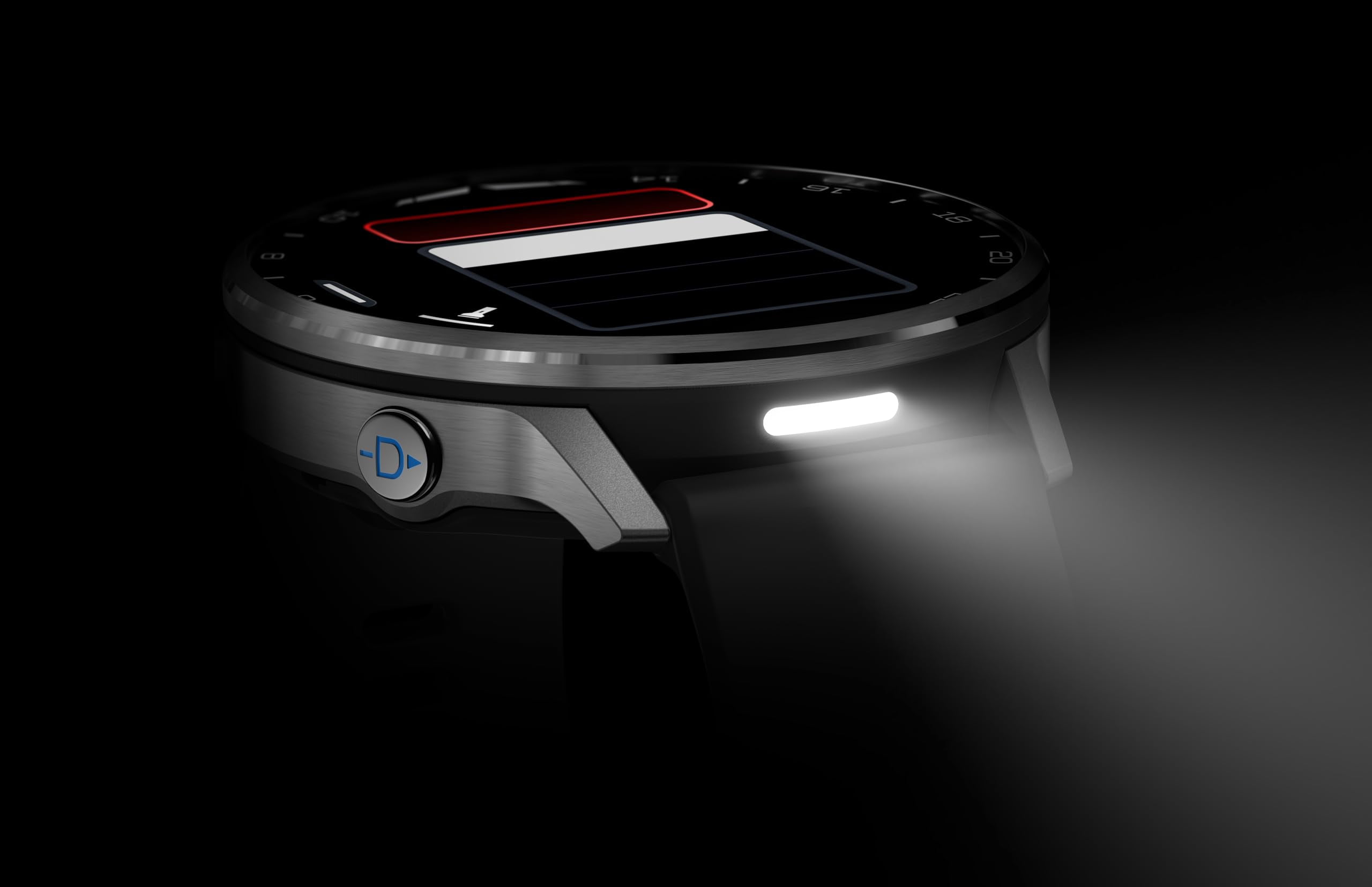Garmin D2 Air X15, Silver with Black Silicone Band