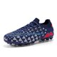 thumbnail image 2 of Tacos de fútbol azul para hombre, zapatillas de deporte de alta calidad, ultraligeras, para entrenamiento de césped, antideslizantes, FG/TF, 2 of 5