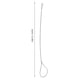 thumbnail image 5 of pestillos de puerta ajustables de acero inoxidable con cable para tirar de la puerta, cerrojos de cuerda para cercas de metal y madera, puertas de jardín y patio trasero., 5 of 5