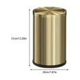 thumbnail image 3 of Stainless Steel Trash Can For Bedroom - Sleek And Stylish Trash Cans Bathroom Garbage Kitchen 9L Gold, 3 of 7