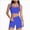E19--Blue, variant on Two Piece Workout Sets For Women Tank Top Matching High Waist Booty Lifting Shorts Gym Yoga Active Wear Outfits Pink ,M