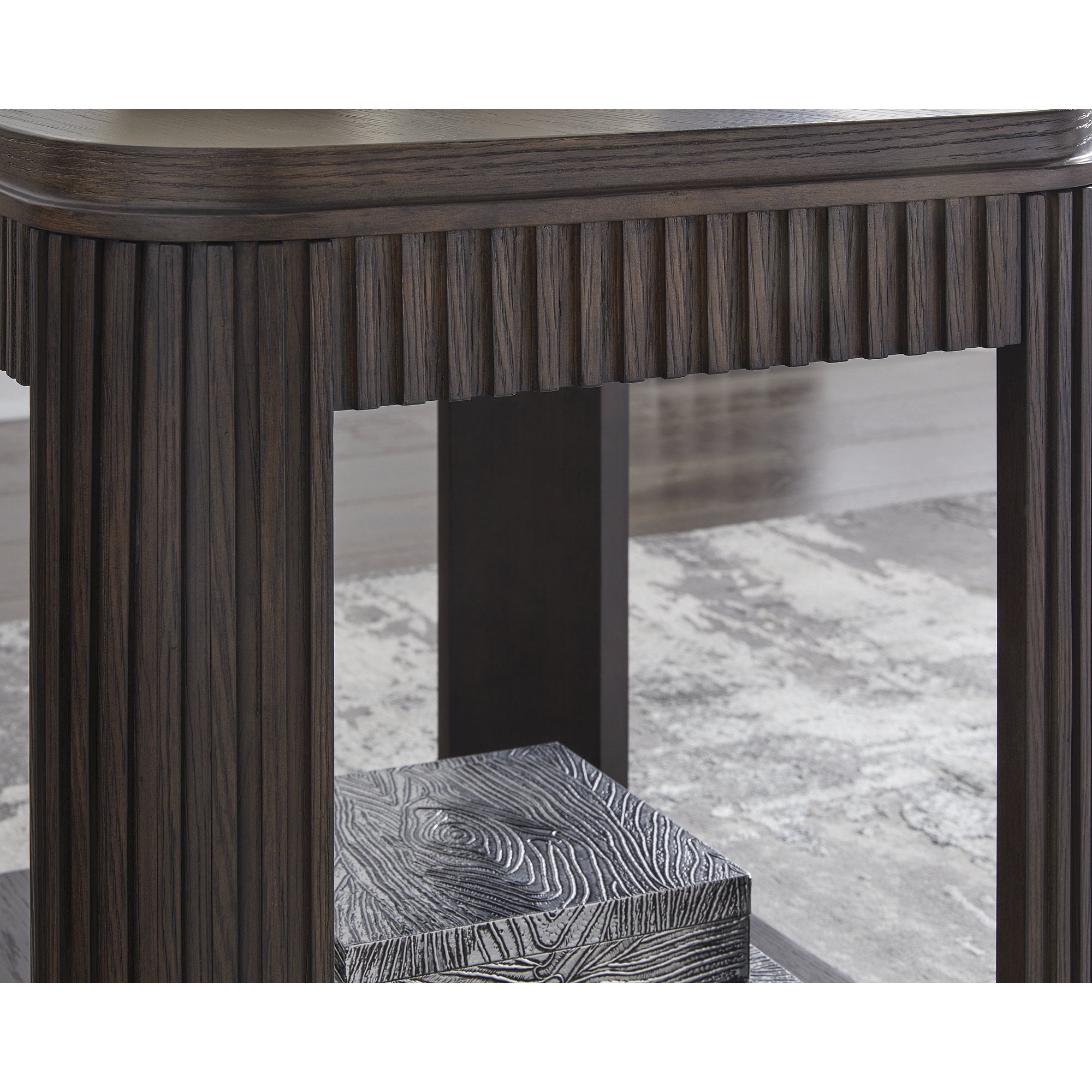 Signature Design by Ashley Carlibrie End Table with Shelf, Warm Brown
