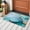 Multicolor, variant on Turquoise Marble Bathroom Mats 2x3 FT, Non Slip Small Kitchen Mat, Abstract Green Modern Luxury Cracks Washable Soft Backed Front Door Throw Rugs Non-Shedding Indoor Outdoor Doormat for Entryway Sink