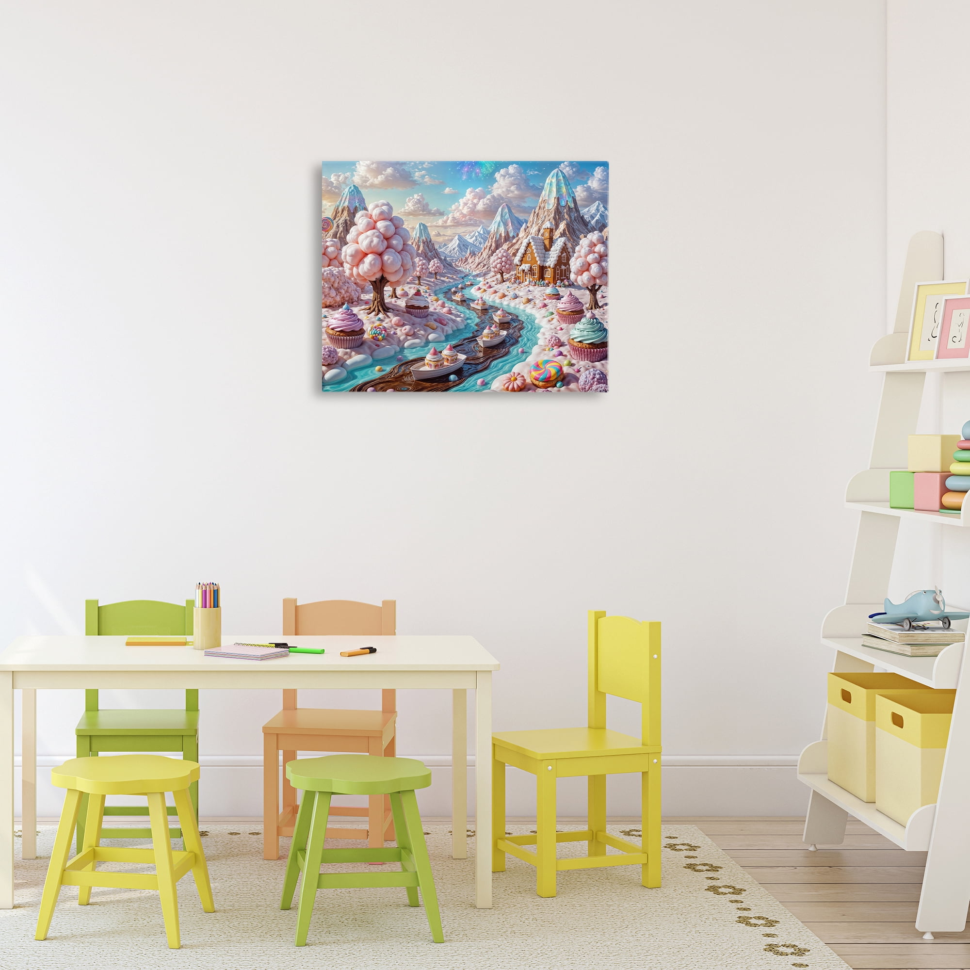 Stupell Industries Dreamlike Candy Land Whimsy Canvas Wall Art, design by Tabz Jones
