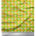 thumbnail image 1 of Soimoi Poly Georgette Fabric Dot,Circle & Honeycomb Design Geometric Printed Fabric 1 Yard 42 Inch Wide, 1 of 3
