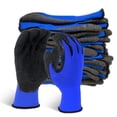 thumbnail image 1 of Guantes de seguridad con revestimiento de látex arrugado Evridwear, grandes, azules, 12 pares, 1 of 9